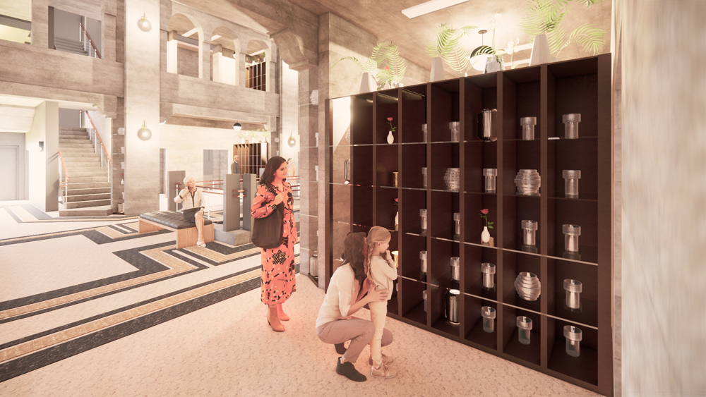 Cypress Lawn Columbarium Rendering by Interactive Resources, Inc.