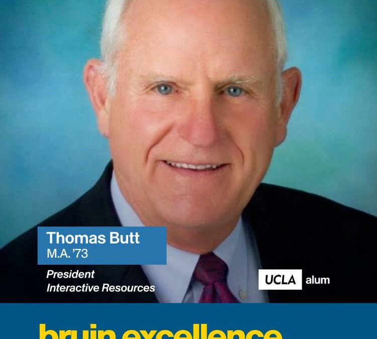 UCLA Recognition for Our President & Founder, Tom Butt FAIA